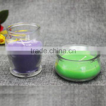 Custom made high quality glass candle jar for sale