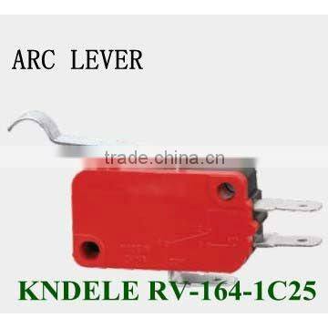 RV tactile micro switch with ARC lever 16A RV-164-1C25