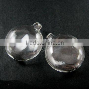 33mm flat round vial glass bottle with 3mm open mouth 1800105