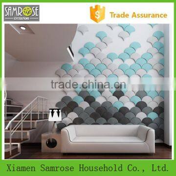Amour European luxury faux leather PU foam fireproof wall decor 3 d villa wall panels fujian