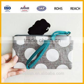 Custom Makeup Travel Promotional Fashion JUTE Cosmetic Bags,JUTE Make up Brushes Bag photo-2