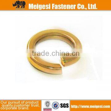 China fastener good quality and price carbon steel with zinc plated DIN127 standard colored gold washer