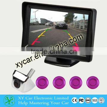 4.3inch tft monitor ip camera and 4sensor system XY-8438