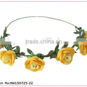 2014 hot sale sun flower garland headband