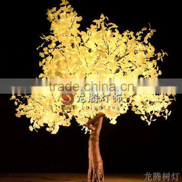 Waterproof wedding decoration Led ginkgo trees artificial outdoor lighting trees