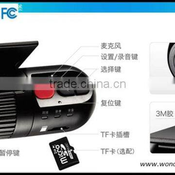 Top quality iron pan 720p security camera inside car