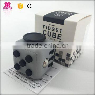 Mixed colors smooth button desk toy fidget cube as stress reliever and children education