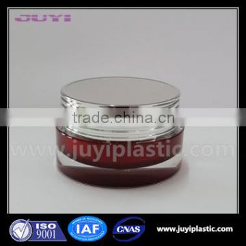 30g New Type Wholesale Empty Red Acrylic Cosmetic Round Cream Jars