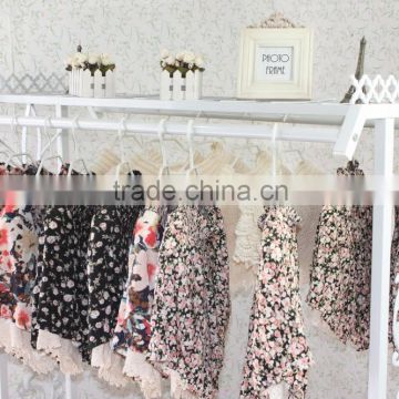 2015 metal displaying rack stand hanging clothing store display racks 4 way clothing display rack