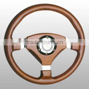 wood steering wheel