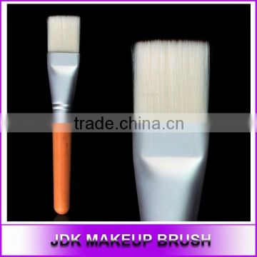 Facial Mask Brush with White Hair/Mask Brush with Silver Aluminum Ferrule