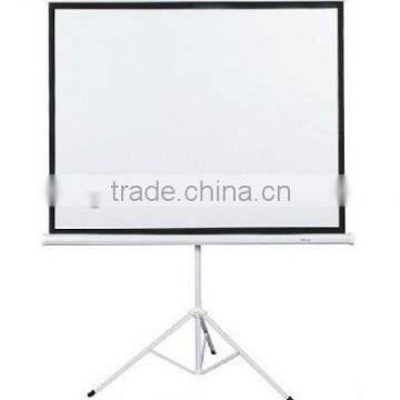 Matt White Projector Screen With Portable Tripod 3D HD TV Projection for Home Cinema System photo-4
