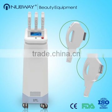 ce approved medical use Vertical led IPL& SHR E-light hair removal beauty photofacial machine with factory price