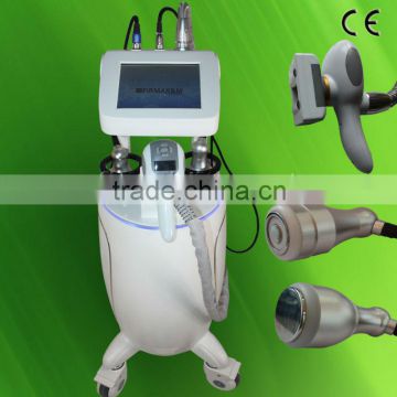 Ultrasonic Body Shaping Vacuum Cavitation Fat Freezing 2013 Motor Roller Rf Slimming Machine 2mhz