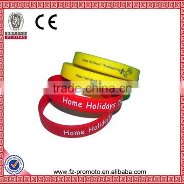 Fashion Promotional Rubber Silicone Wristband Fashion Rainbow Silicone Wristband for Kids