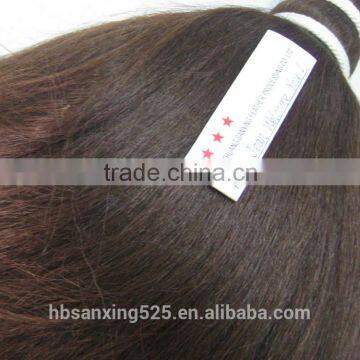 Washed Clean and Straight Yak Hair, 8'' -20'' , Natural Brown Color. photo-2