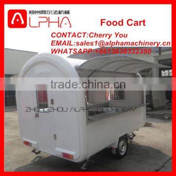 Food cart refrigerator/mobile pizza food cart for sale/street food vending cart