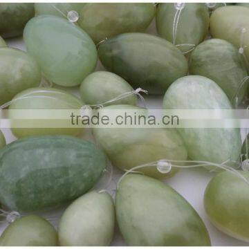 2015 gemstone vaginal exercise kegel eggs yoni jade eggs with drilled hole