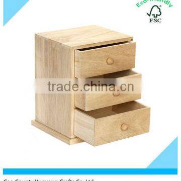 OEM Small Wooden Cabinet with Three Drawers