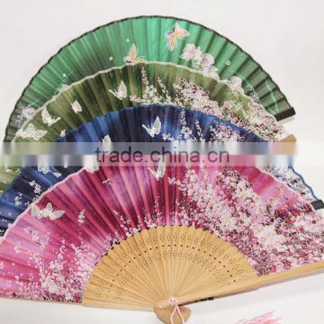 Wholesale Wedding Favor Foldable Silk Hand Fan for Lady