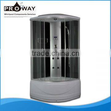 Shower Steam cabin Circular Sliding Portable Toilet Shower Enclosure With Tray