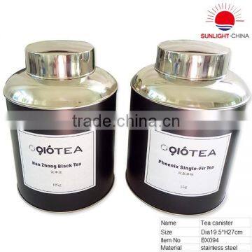 Hight Quality Round Shape Tea Packaging Caddy with Airtight Lid