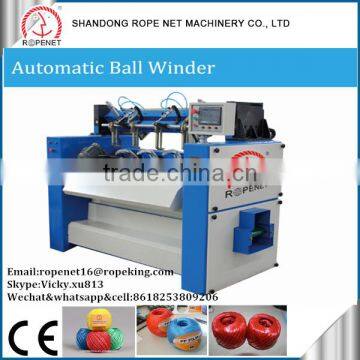 high speed automatic twine ball winder manufacturer from Taian Rope Net Vicky cell:8618253809206/E:ropenet16@ropenet.com