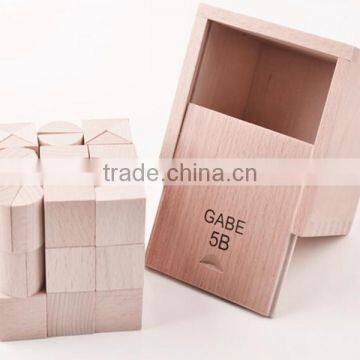 Froebel Baby Kids Toys Creativity Developing Wooden Cube Gabe 5B Learning Educational Preschool Training photo-2