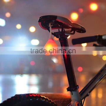 MTB Bike Warning Water Resistant 3 Modes Heart Shape Rear Tail Bicycle Egg Light 4 Colors photo-2