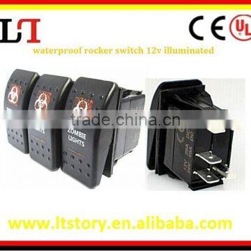 waterproof rocker switch 12v illuminated