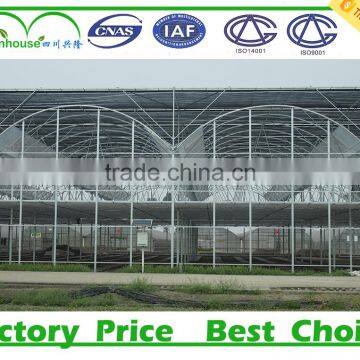 Double Inflatable Film Prefabricated Greenhouse With Hydroponic System photo-4