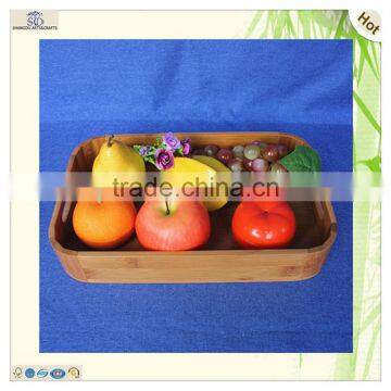 Great Quality Japanese Serving Laser Cut Wood Bamboo Tray photo-4