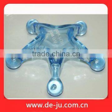 Tranparent Plastic Blue Star Body Head Hand Bath Star Massager photo-3
