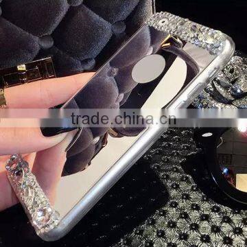 Cell Phone Case With Mirror,TPU Mirror Diamond Phone Case for IPhone 6S 6Plus photo-2