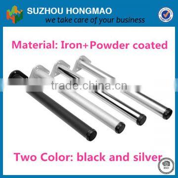 H710mm Black Powder Coated D60mm Height Adjustable Iron Table Legs photo-2