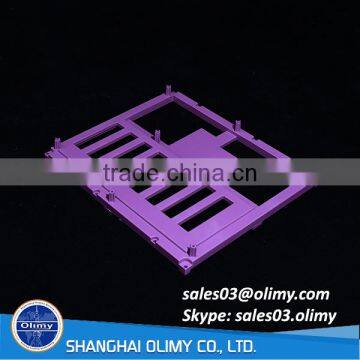 Injection molded frame for stationery, injection molding PE-HD frame