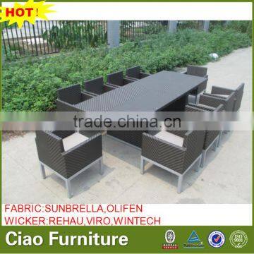 Outdoor Furniture Rattan Chair Aluminum Base Cafe Table Chair photo-2