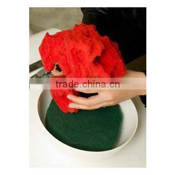 Dark Green Wet Floral Foam for Fresh Flower Fixing for Home and Occasion Decoration