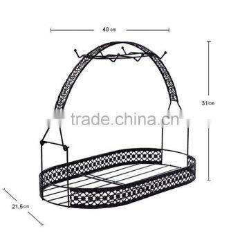 Wire Rack for Organizing 6*saucers & 6*cups & 6*spoons & 1*teapot or Coffee Pot/Espresso Set Rack /tea Set Display Stand photo-4
