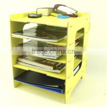 Office Desk Organizer, wooden 5-Trays