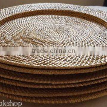 Rattan Charger Plates for Restaurant, Wedding photo-5