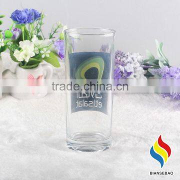 Custom Logo Printed Clear Cheap Drinking Glass Cup, Ice Cream Glass Cup photo-2
