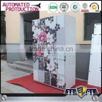 Flower Painting Godrej Almirah Metal Clothes Cabinet Design photo-2