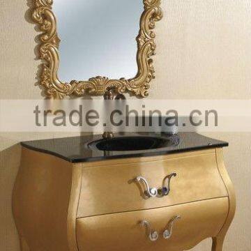 New Classical Golden Color Bathroom Cabinet,Wooden Bathroom Cabinet,Classic Bathroom Cabinet;Bathroom Furniture(BF08-4011)