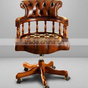 Vintage English Regina Style Office Writing Desk Made of Solid Wood BF11-08223b photo-5