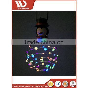 Names Christmas Ornaments Hanging Led Solar Lantern Decoration Snowmen Santa Metal Hanging Light photo-4