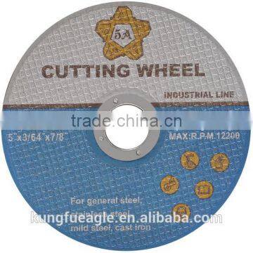 125*1.2*22.2mm china abrasive manufacturer cutting disc for steel