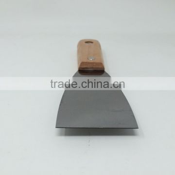 Wooden handle carbon steel scraper