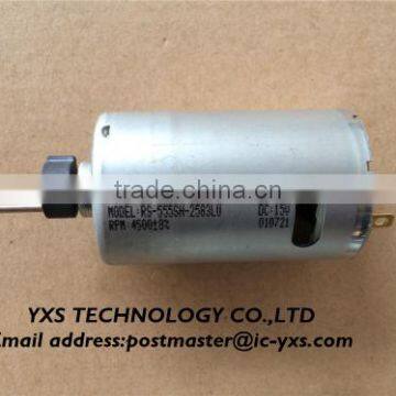 RS-555SH-2583LV Strong magnetic dc15V 4500rpm 125ma dc motor high torque and power for car pump motor