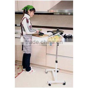 Rolling Laptop Tray Table Stand Bedroom Notebook Desk, Notebook Table photo-3